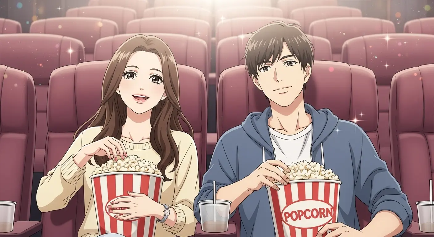 初デートに映画館を選ぶカップル