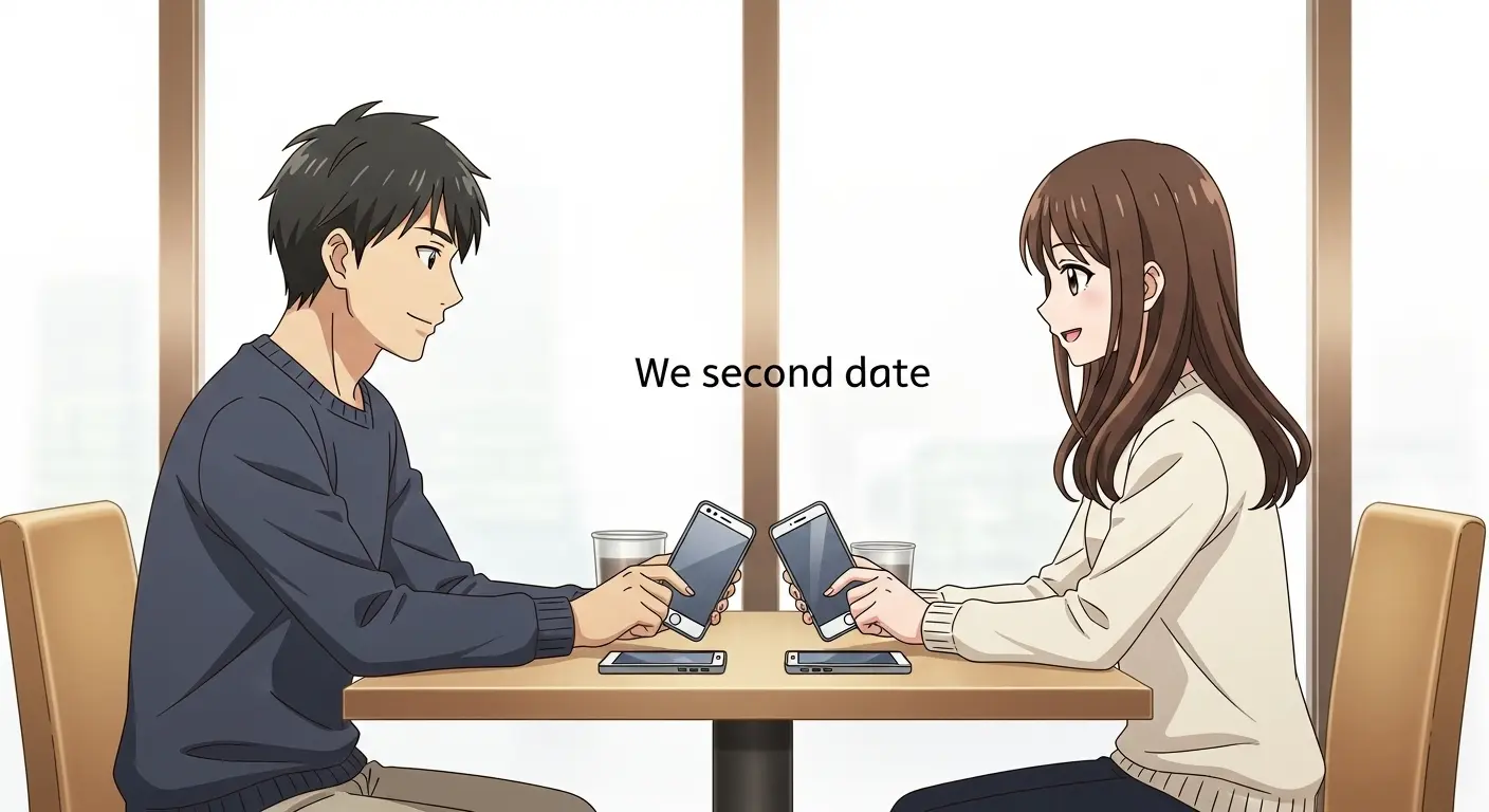 2回目のデートの約束をする男女