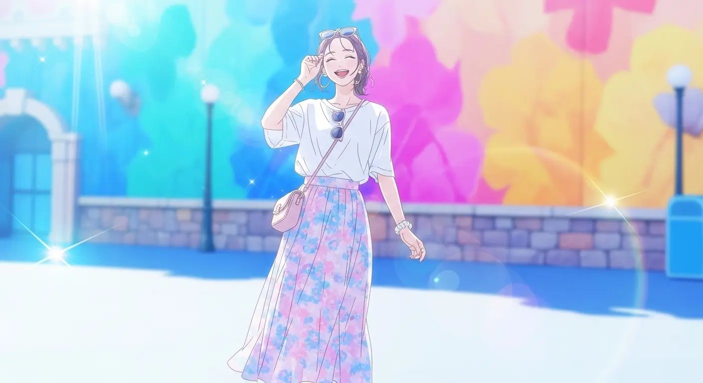 夏のディズニーデートにおすすめの女性の服装