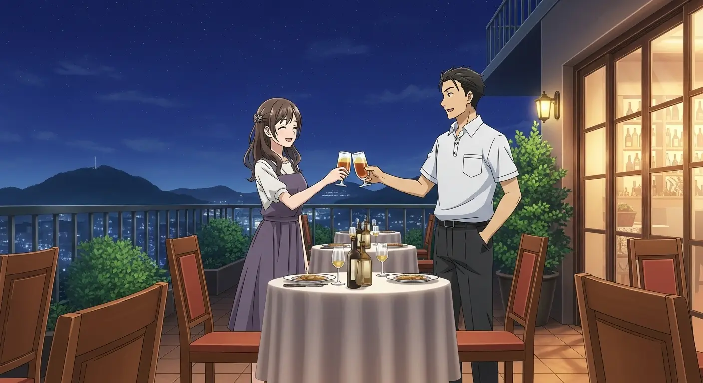 大人っぽい私服デートコーデのカップル