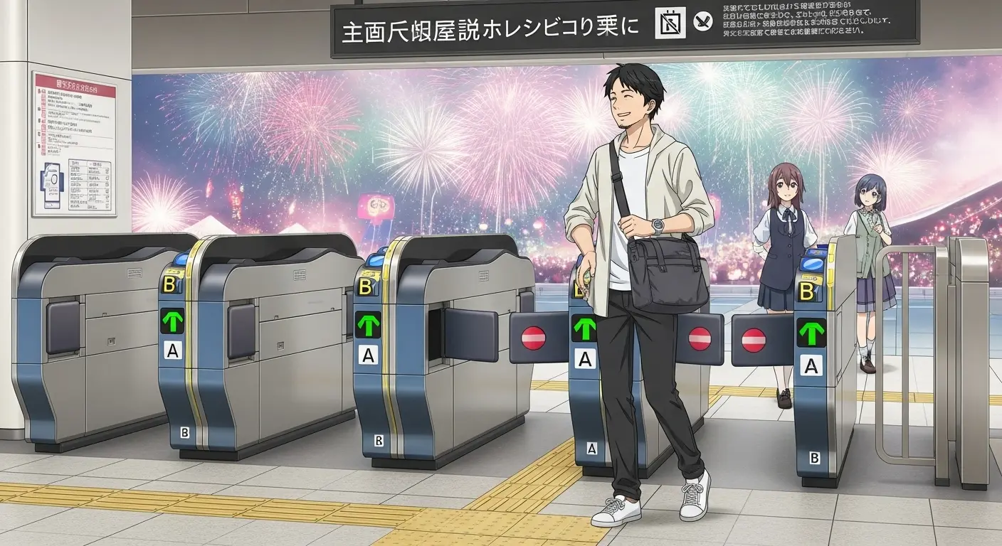 花火大会デートの私服と小物(男性)