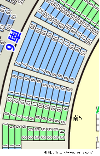 サンドーム福井座席表1階席南6位置や配置