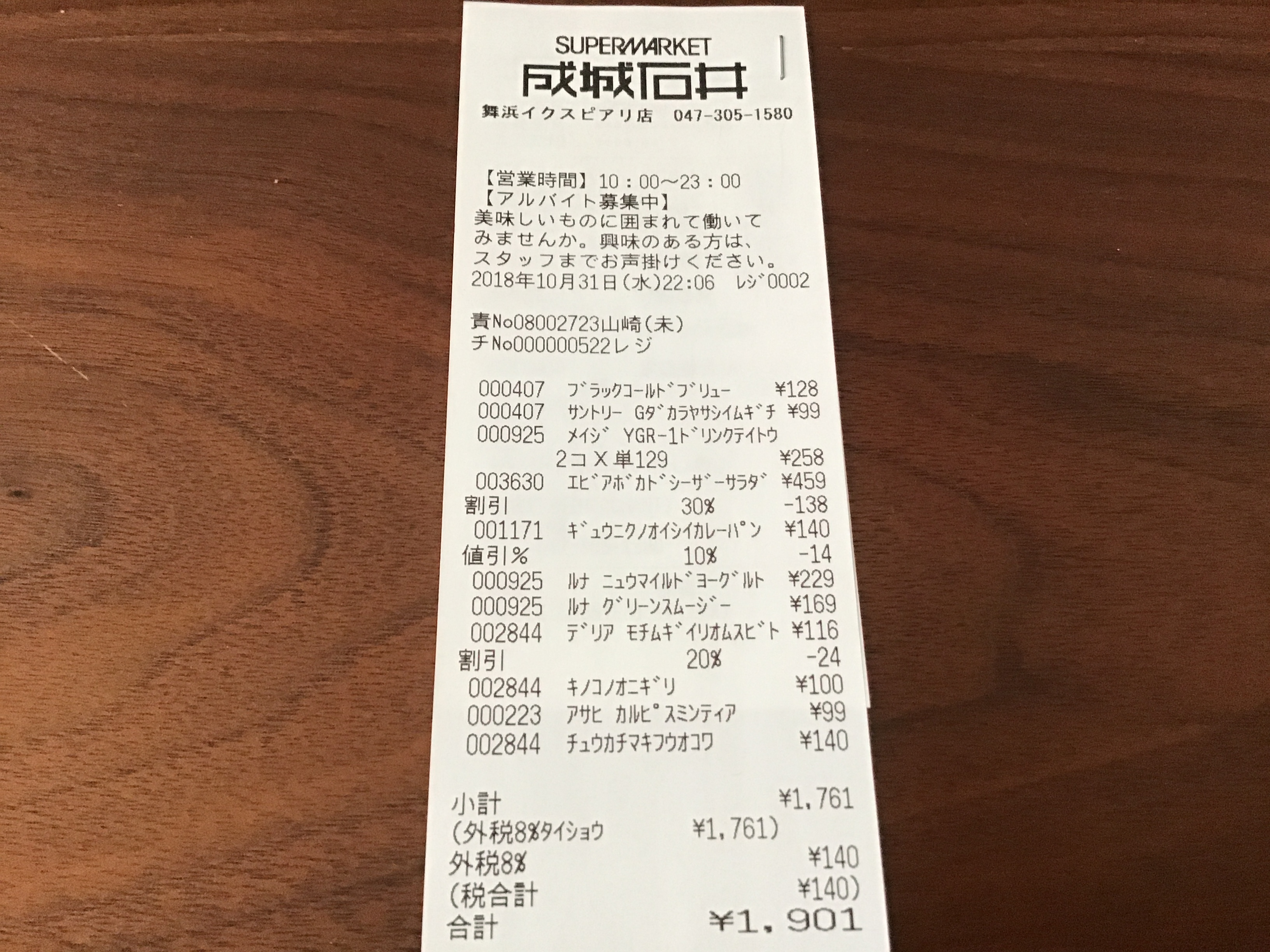 アンバサダーホテル朝ごはん買い出し実践記2018年