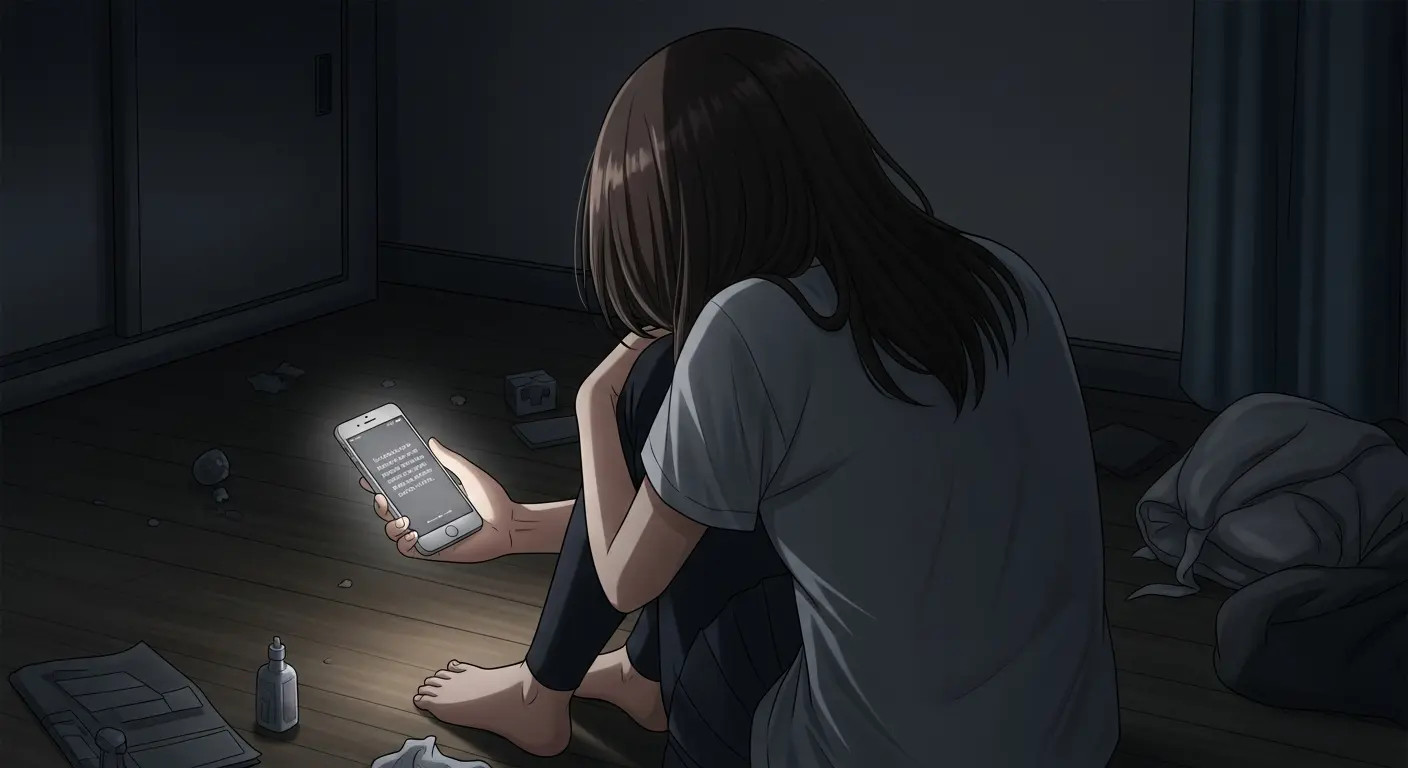 恋愛で悩む女性の後ろ姿