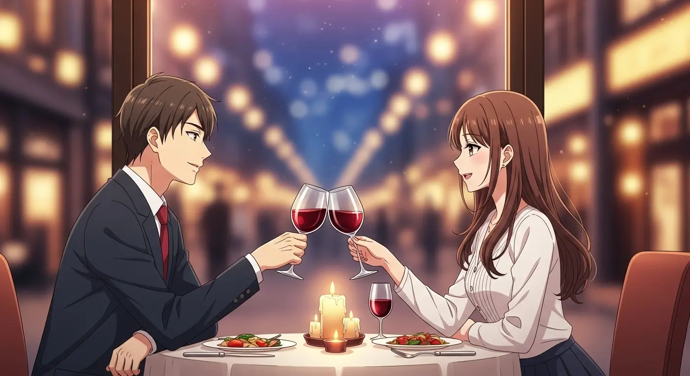 婚活デート4回目の夜景ディナー