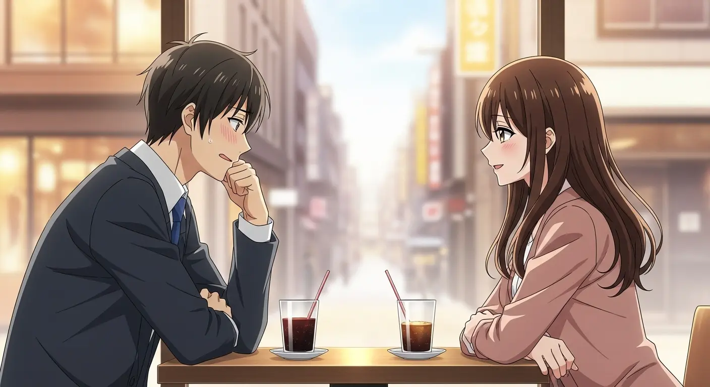 感謝の気持ちを伝える女性