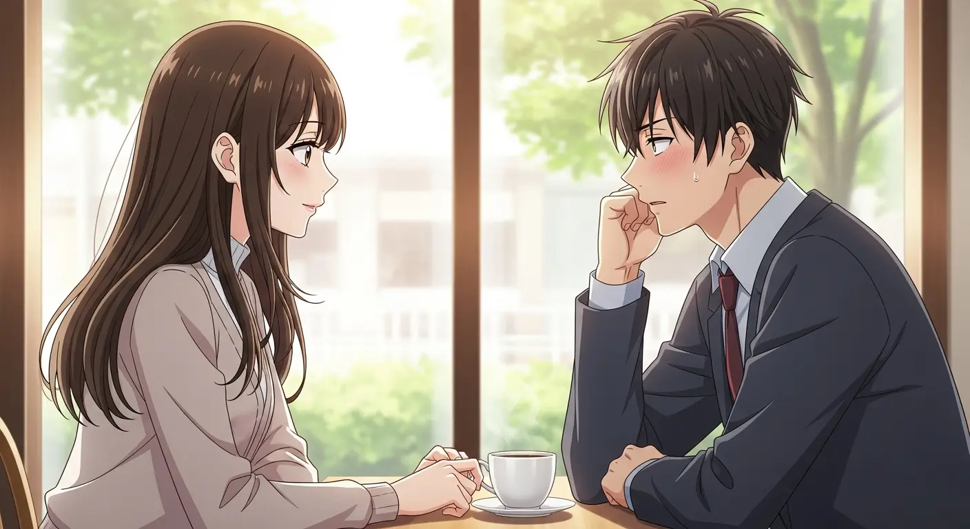 緊張する男性と見守る女性のアイキャッチ画像