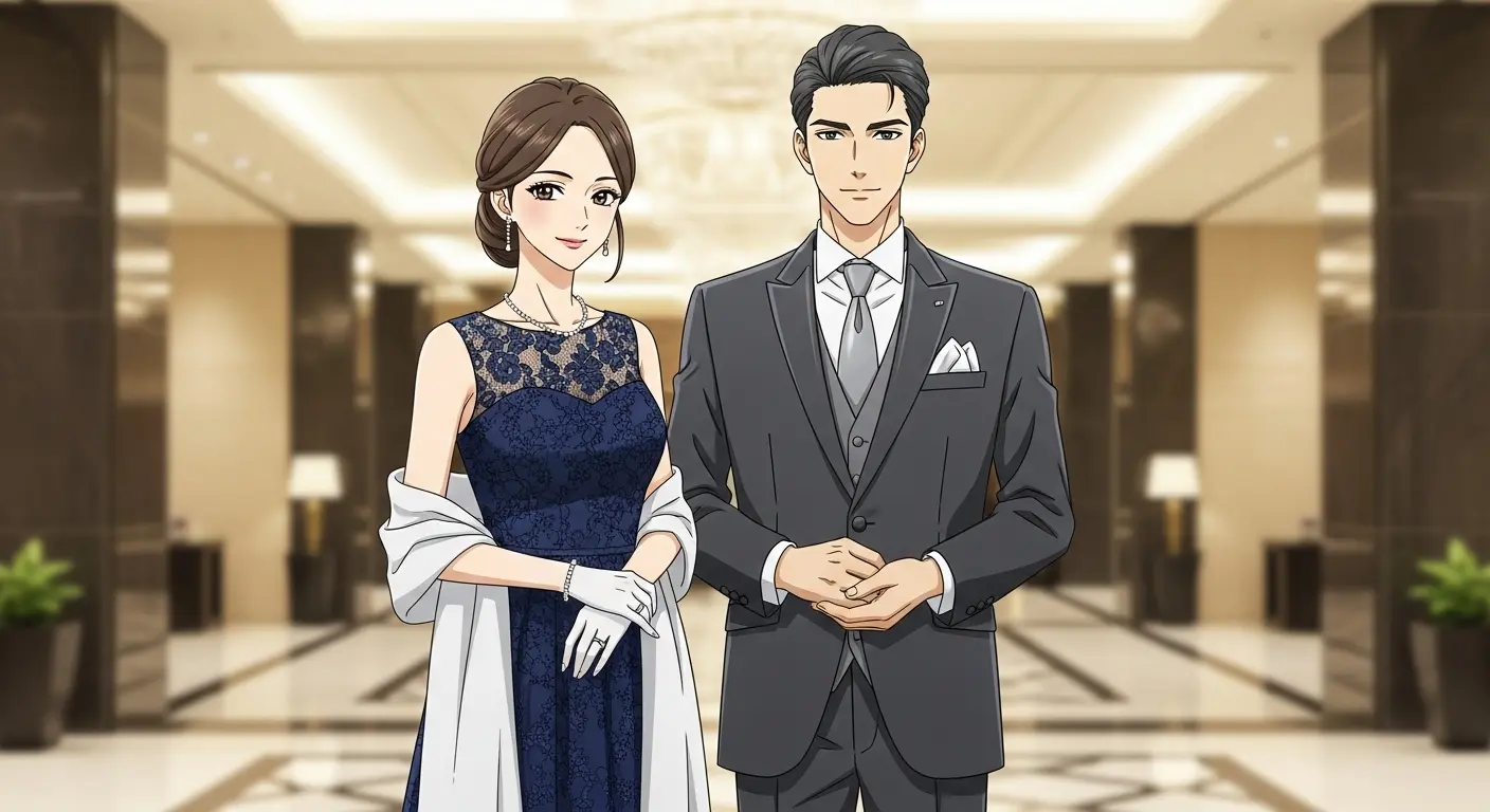 ホテル二次会におすすめのフォーマルな男女の服装