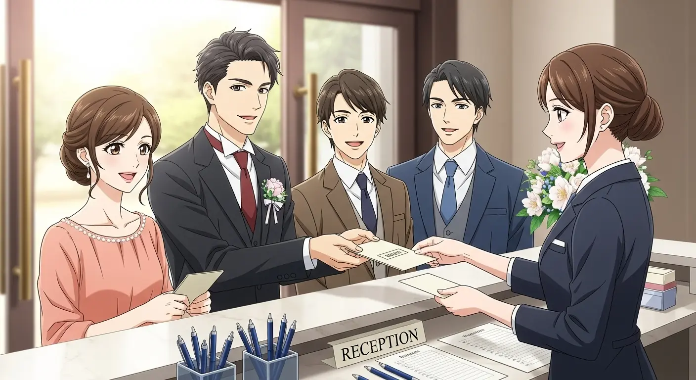 結婚式二次会の受付でのマナー