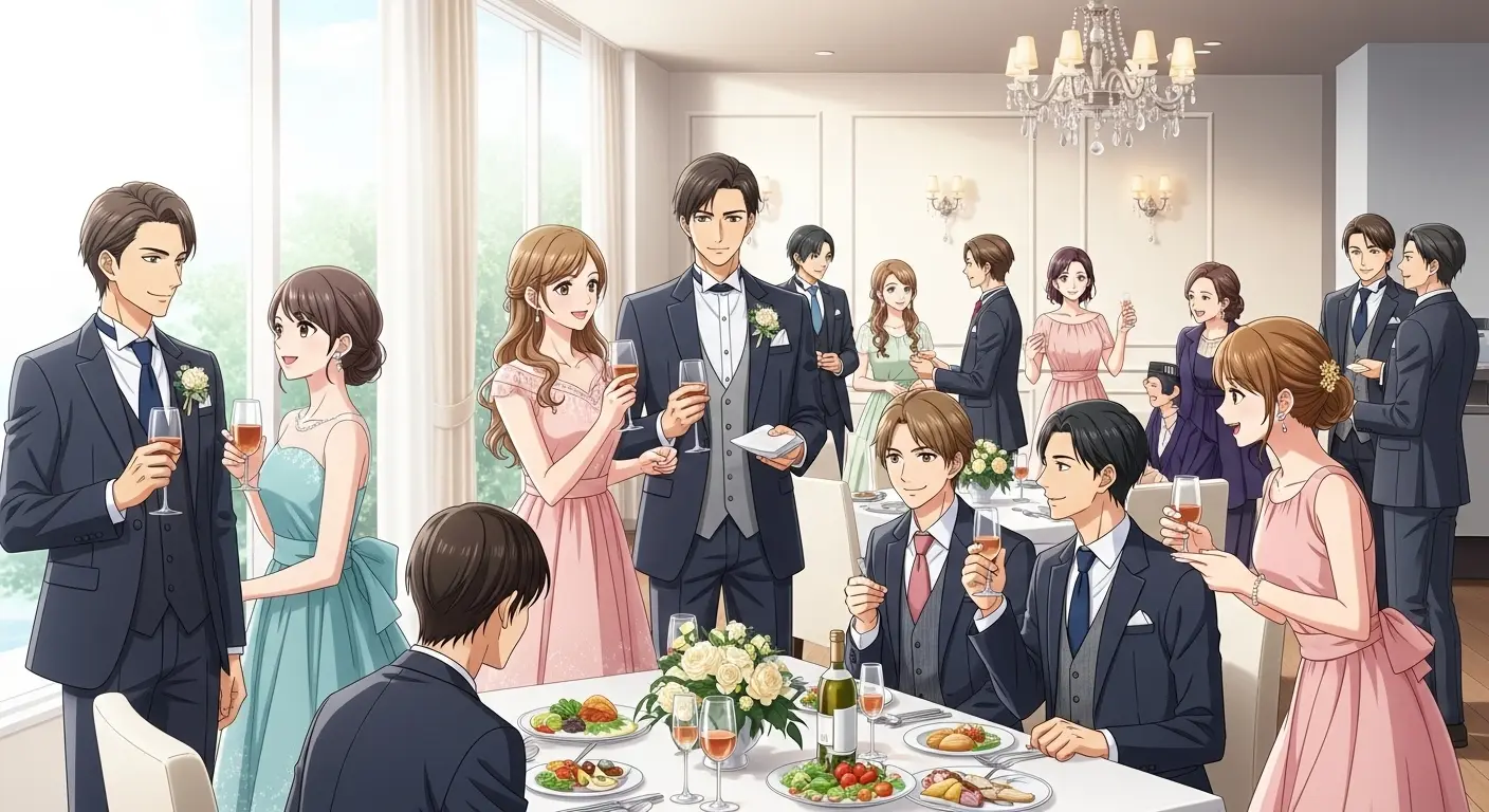 レストラン二次会でのゲストの服装