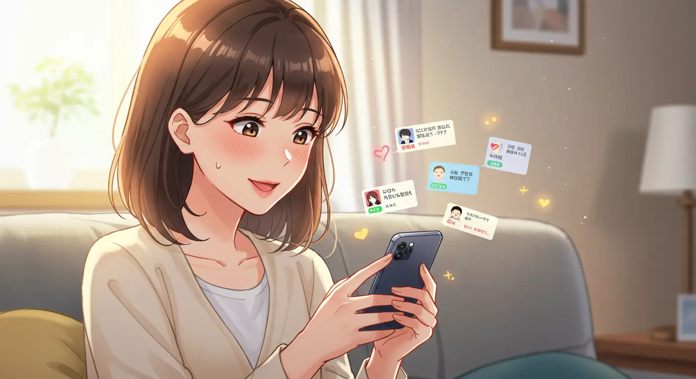 男性からの特別なLINEメッセージで喜ぶ女性