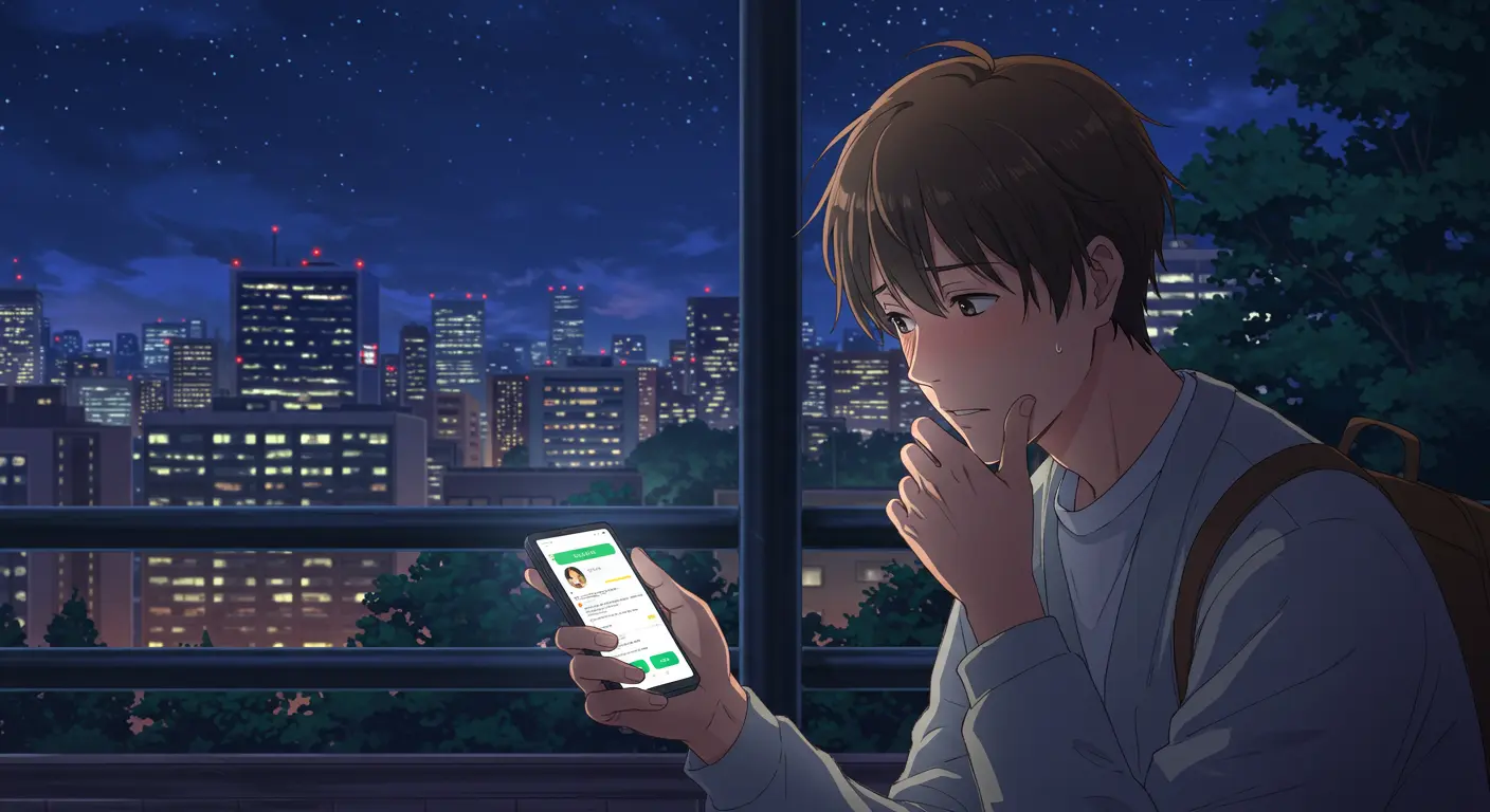 デート後、LINEのメッセージを考える男性の心理