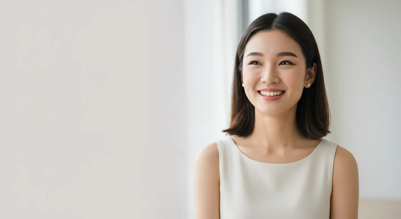 自信を持ってアプローチする女性