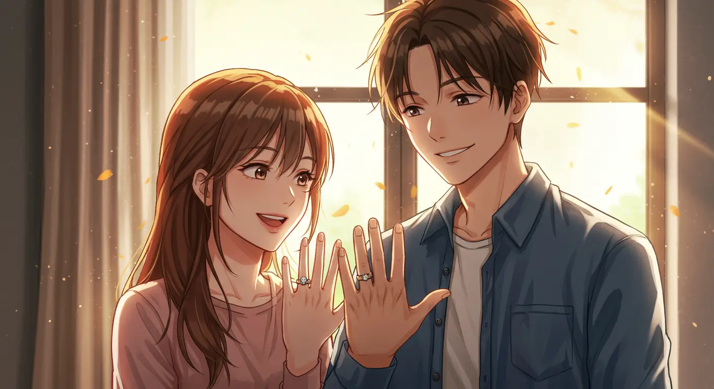 二人で指輪を決定したカップル