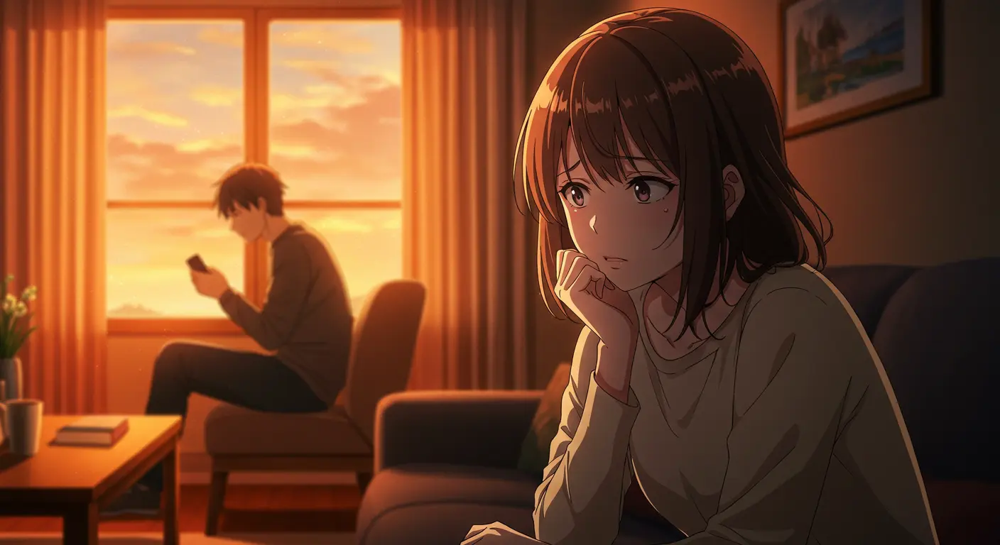 好きなのに冷たい態度をとる彼氏と困惑する彼女