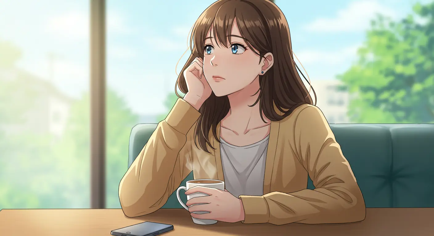既読スルーされた時に冷静に対処する女性