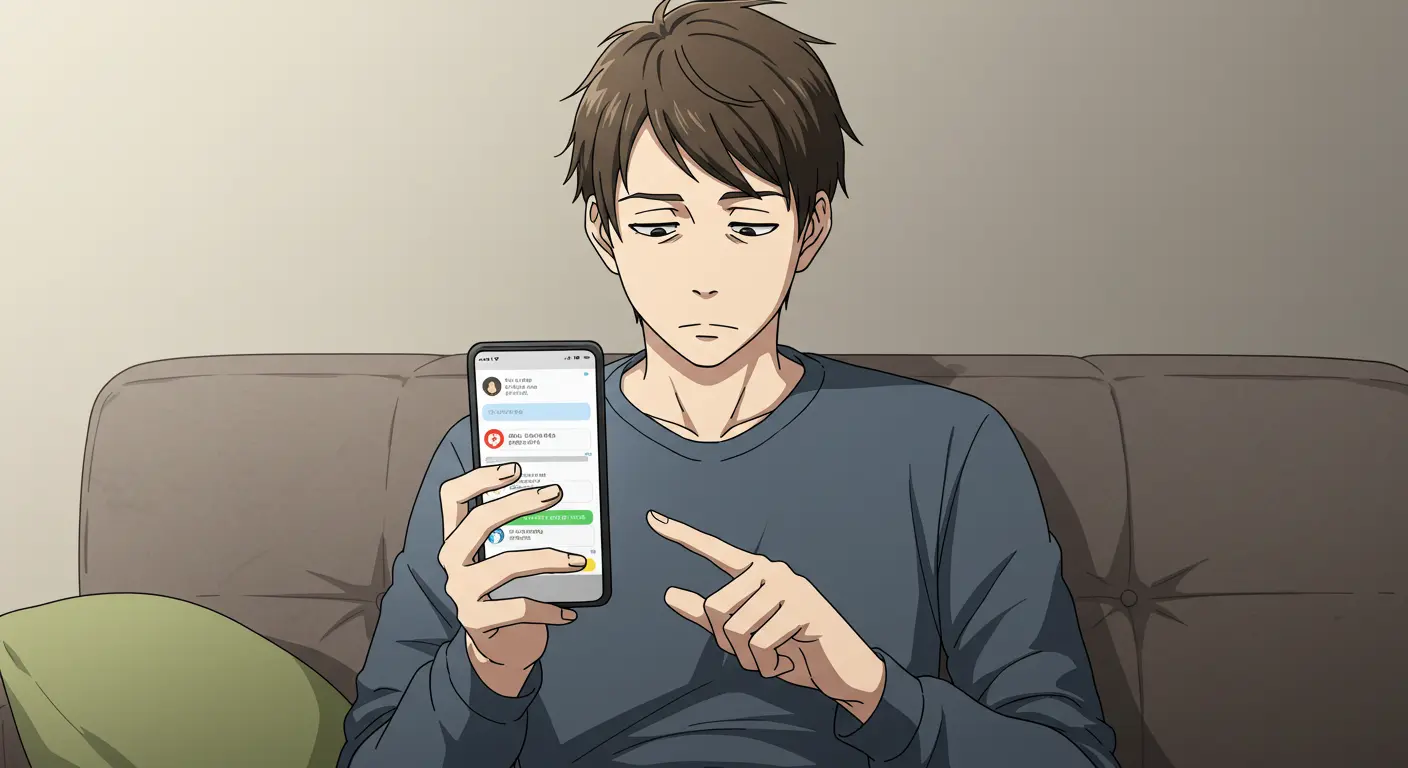 既読スルーに隠された男性のネガティブな心理