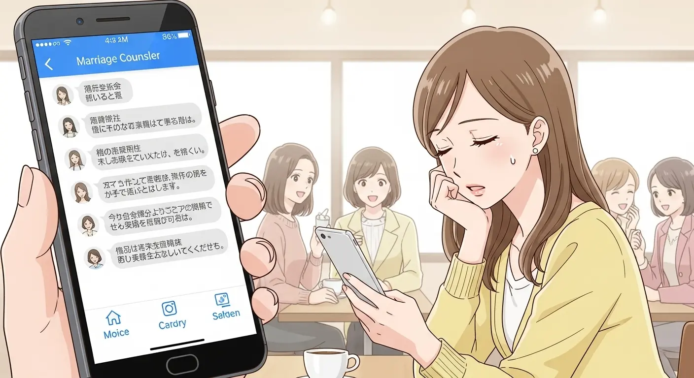 複数の結婚相談所を比較検討する女性