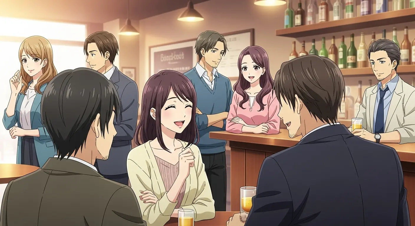 婚活パーティーで出会いを探す女性