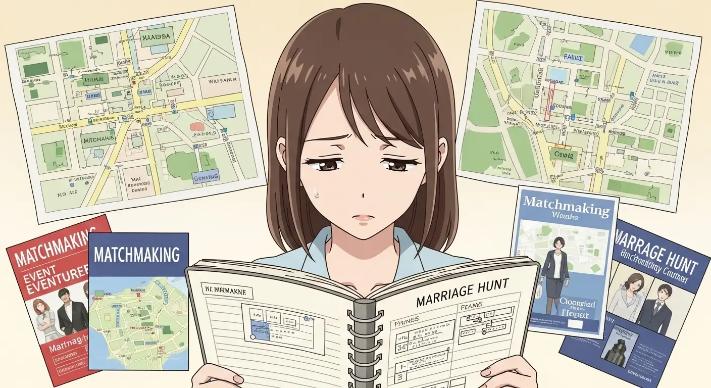 婚活スケジュールに疲弊する女性
