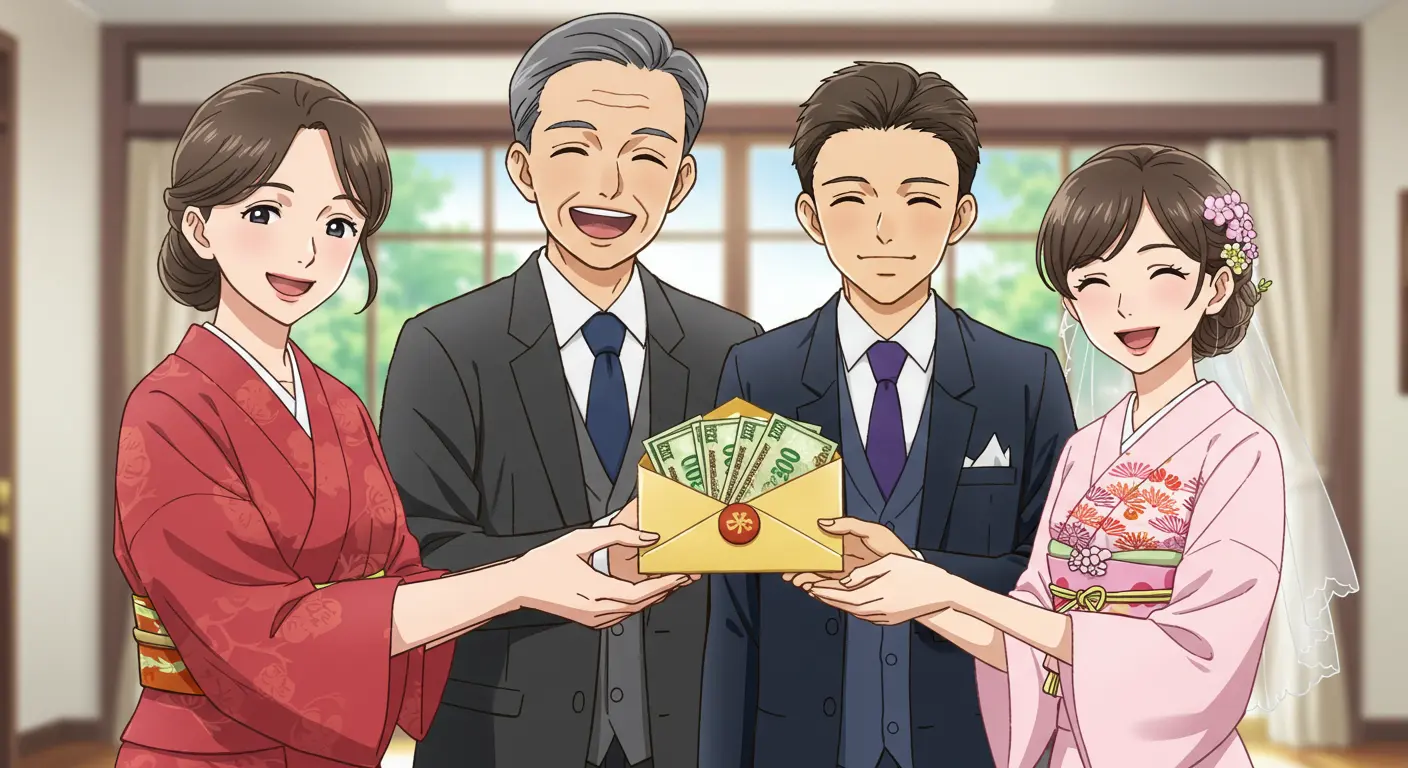 親からの結婚式費用援助