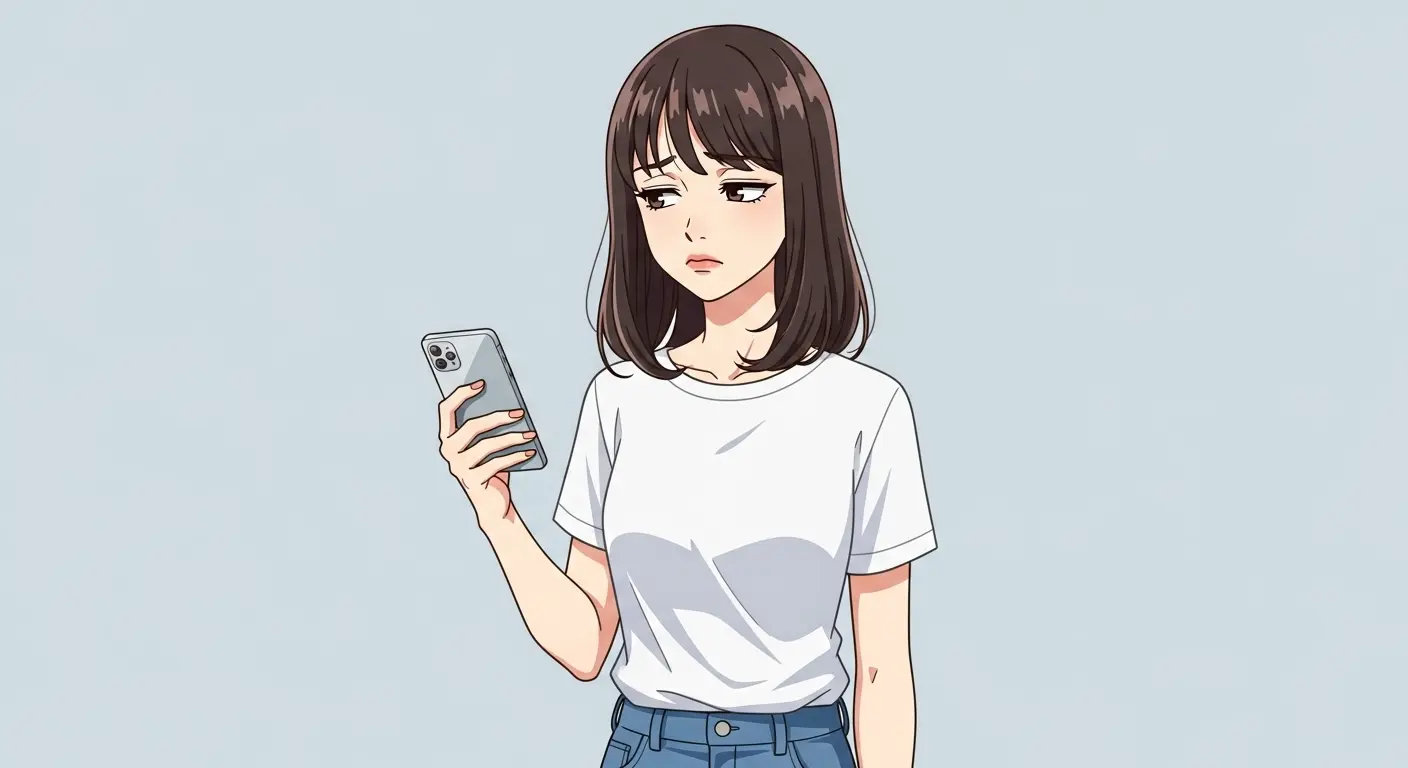 受け身なメッセージで会話を続かせない女性。