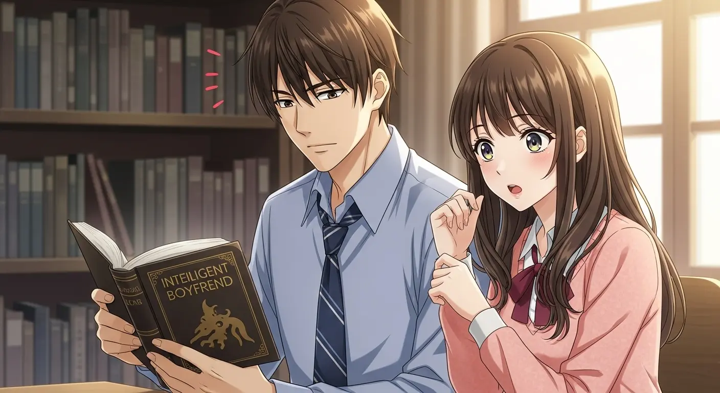 彼の知識の深さに驚く彼女