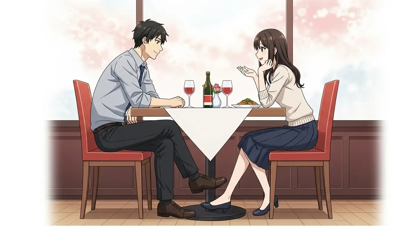 デート中の男女の足組みの違い