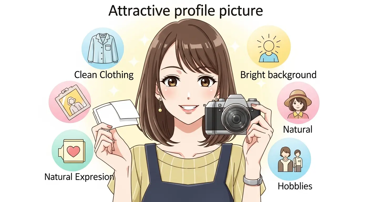 マッチングアプリでモテる女性のプロフィール写真のポイント。