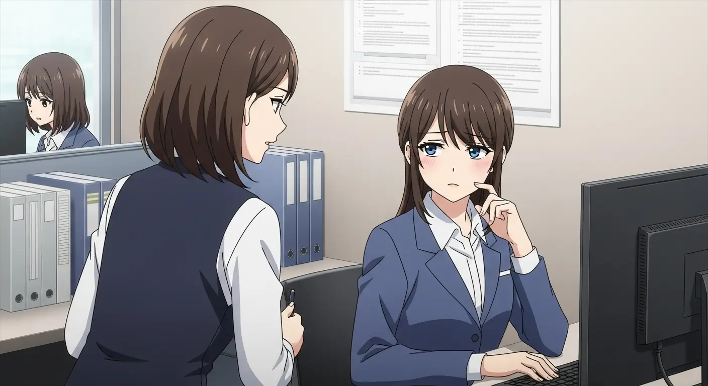職場で目を合わせない女性社員