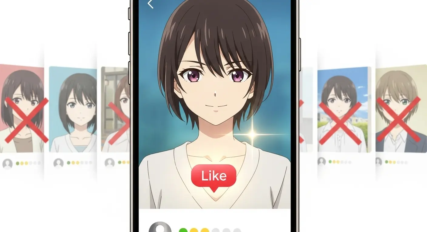 マッチングアプリのプロフィール写真が第一印象を左右する。
