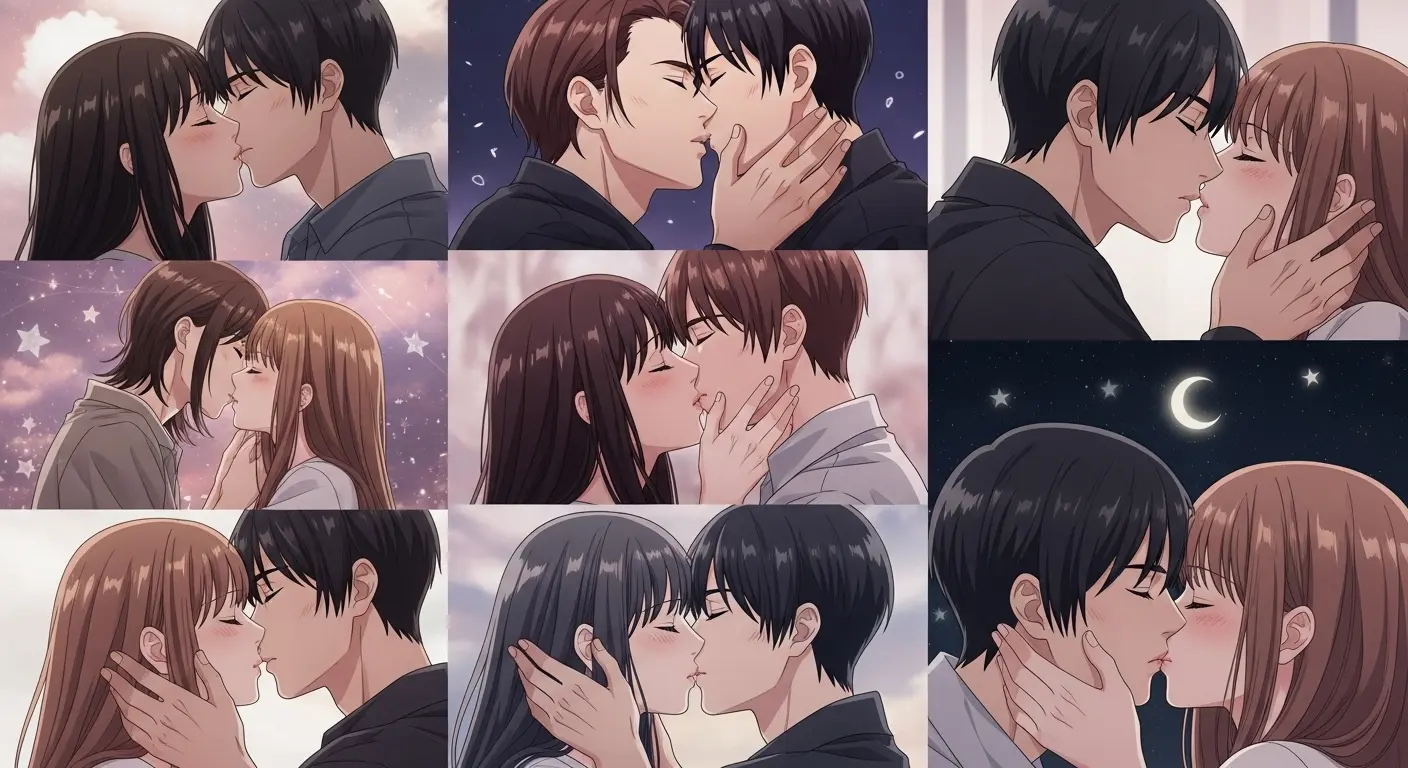 キスする夢の多様なシチュエーション