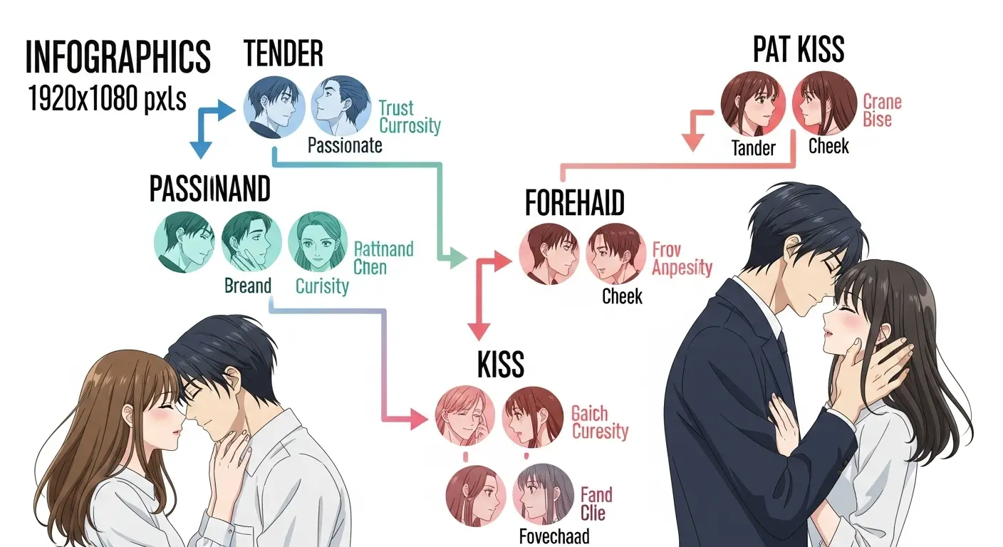 キスと心理の関連性を解説する診断チャート