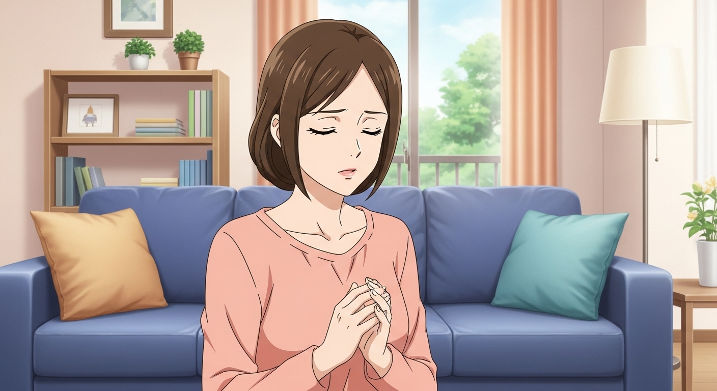 感情をコントロールする女性