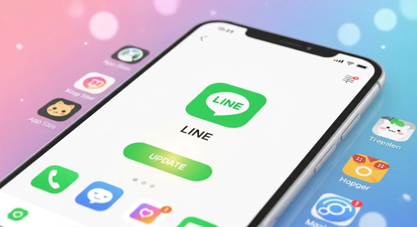 LINEアプリのアップデート画面