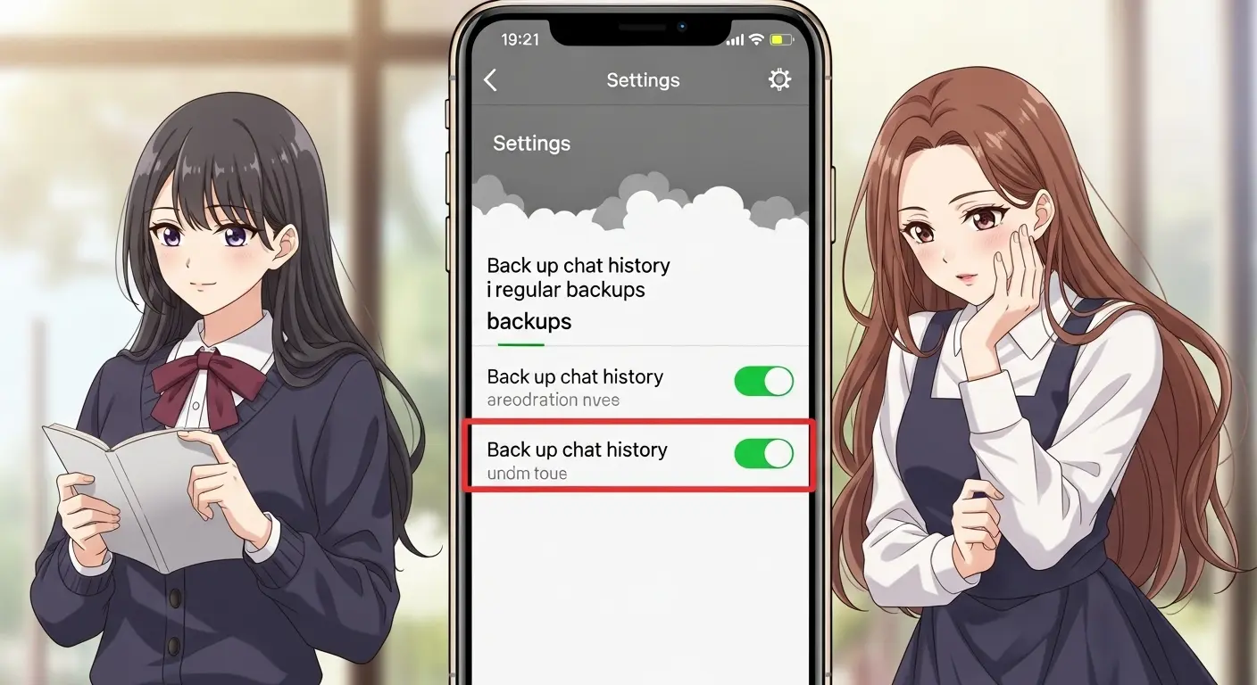 LINEトーク履歴のバックアップ設定