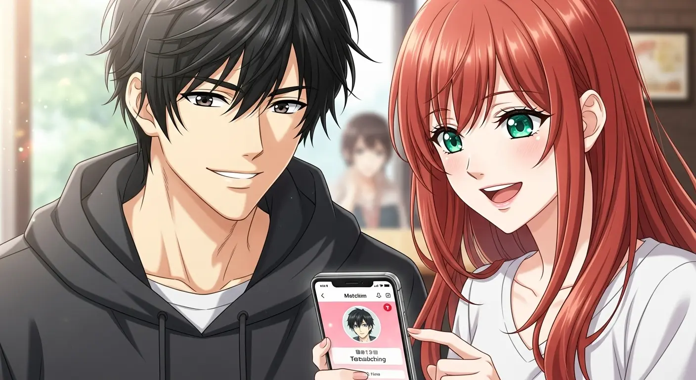 マッチングアプリを利用する男女