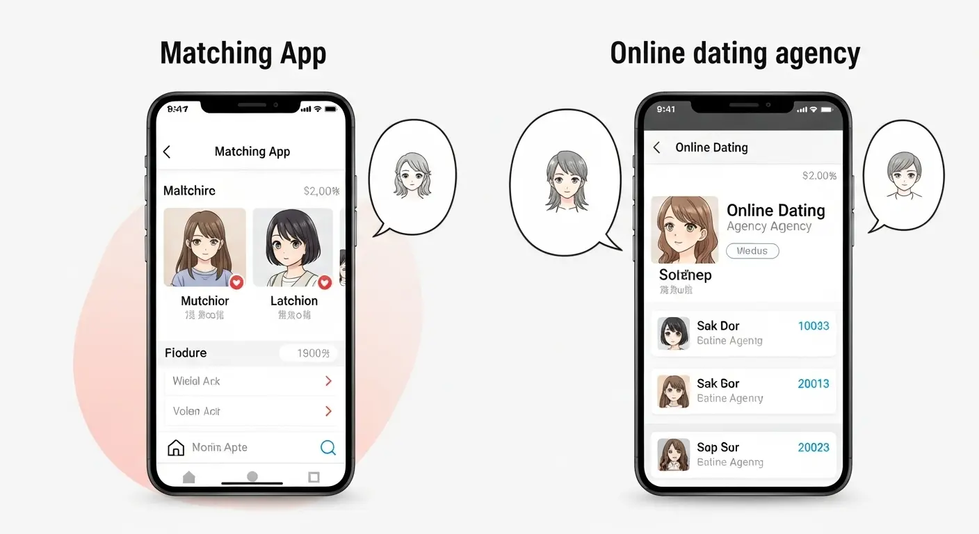 結婚相談所とマッチングアプリの違い