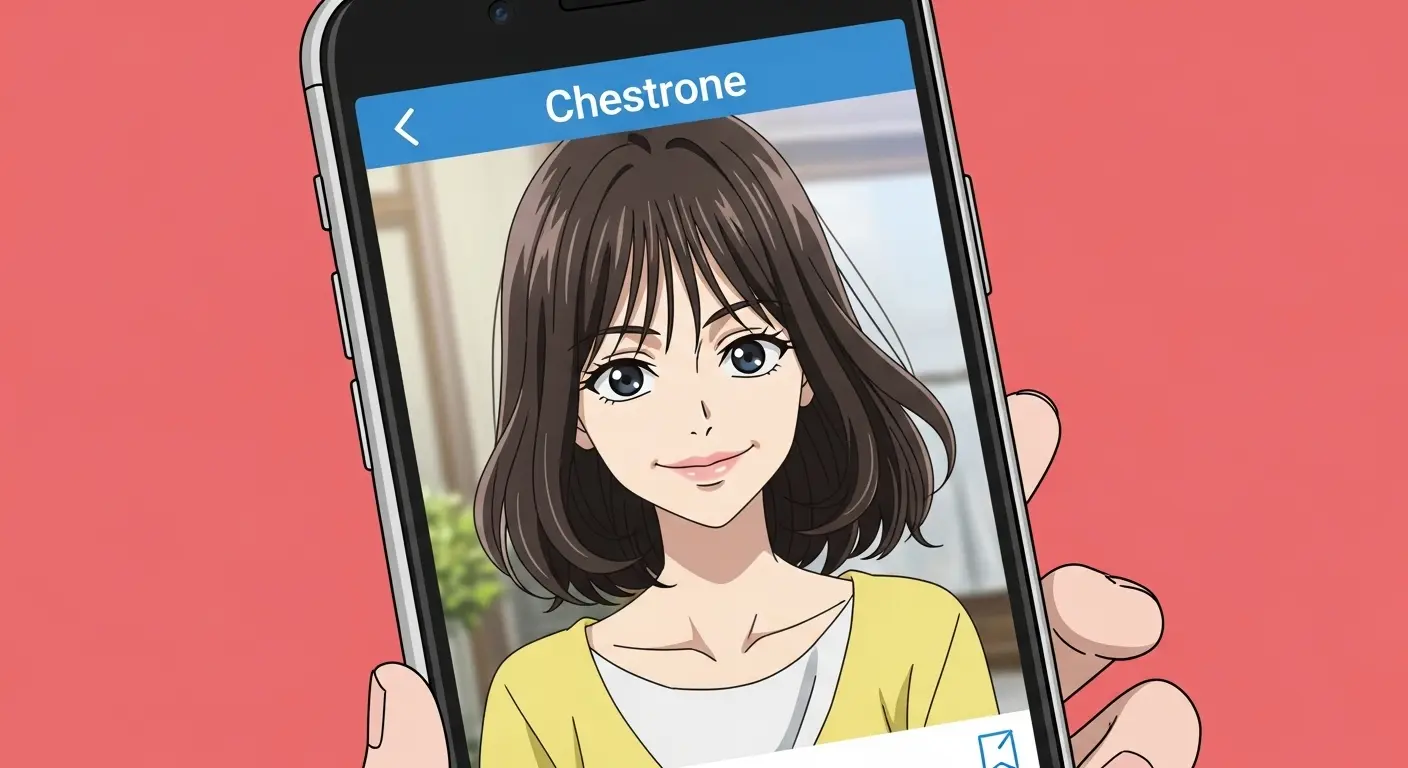過度な加工が施されたプロフィール写真のNG例