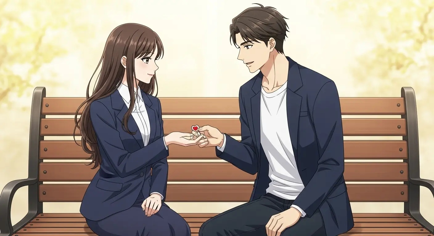 頼み事をする男女