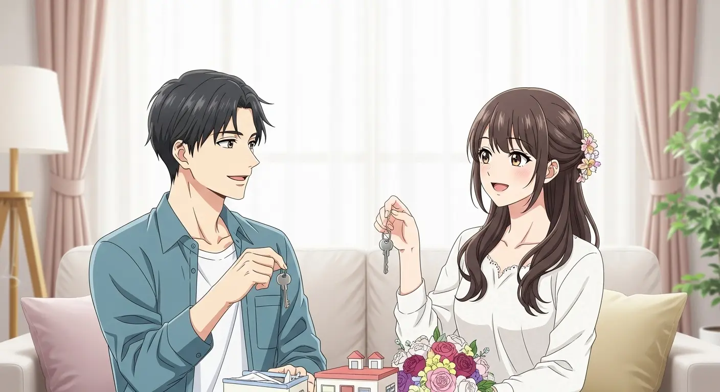 結婚新生活補助金のイメージと新婚夫婦