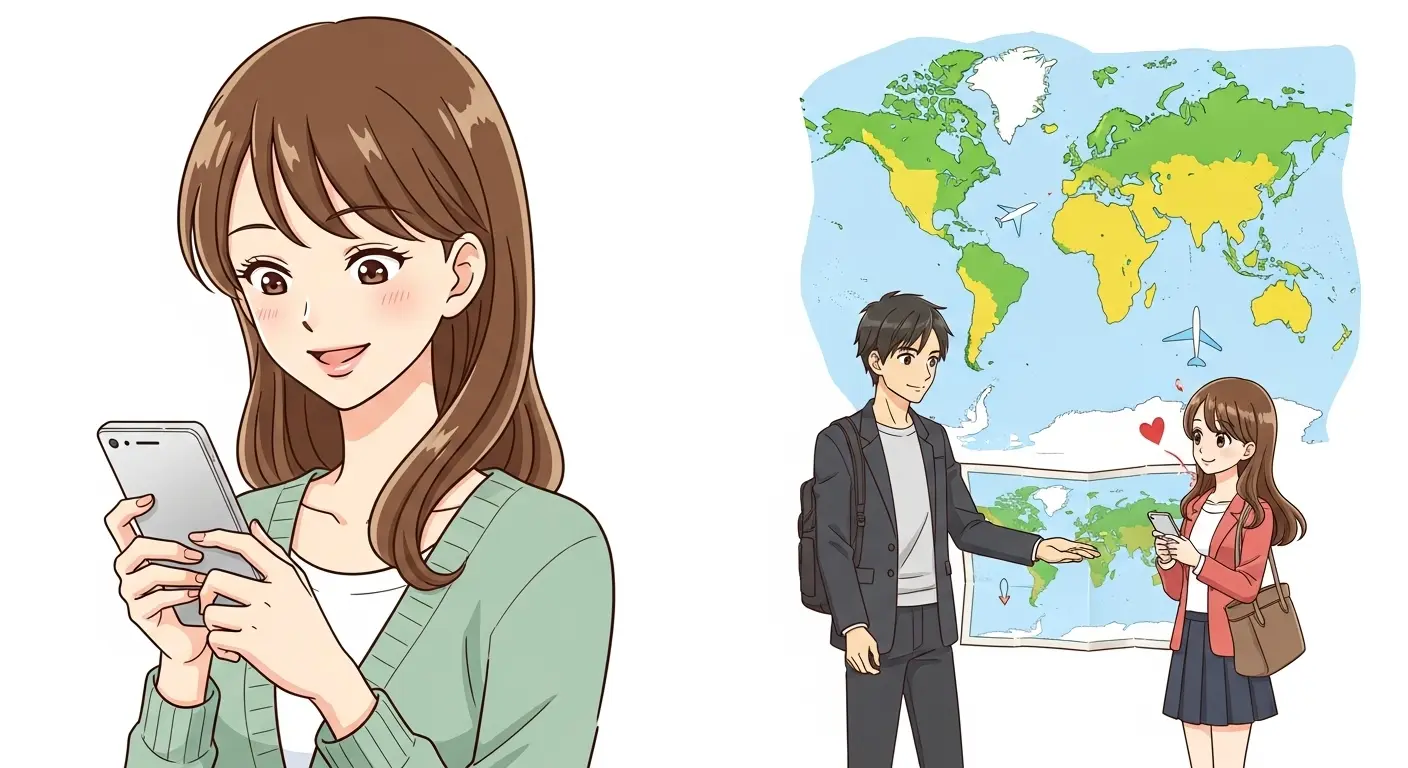 マッチングアプリの会話ネタ「旅行」