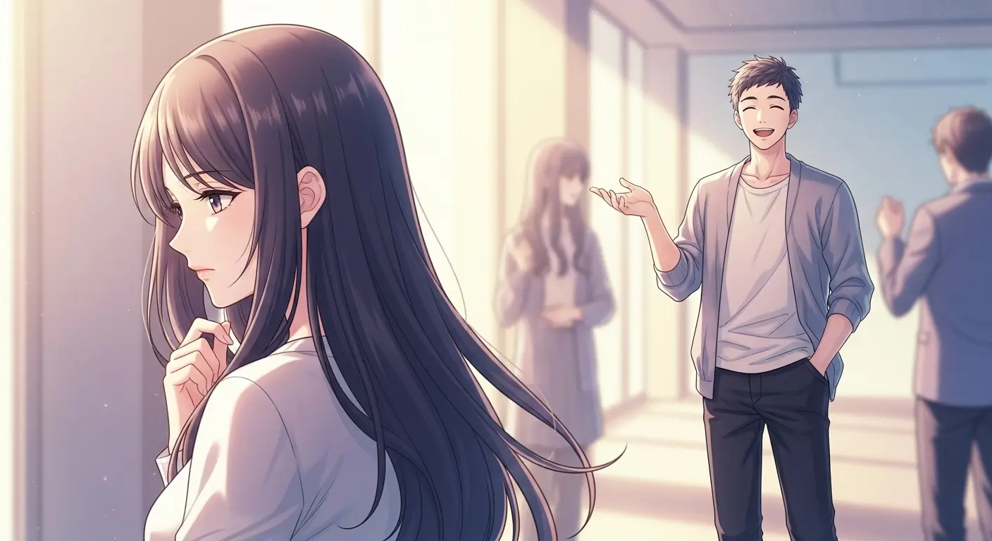 相手の本心を探る女性