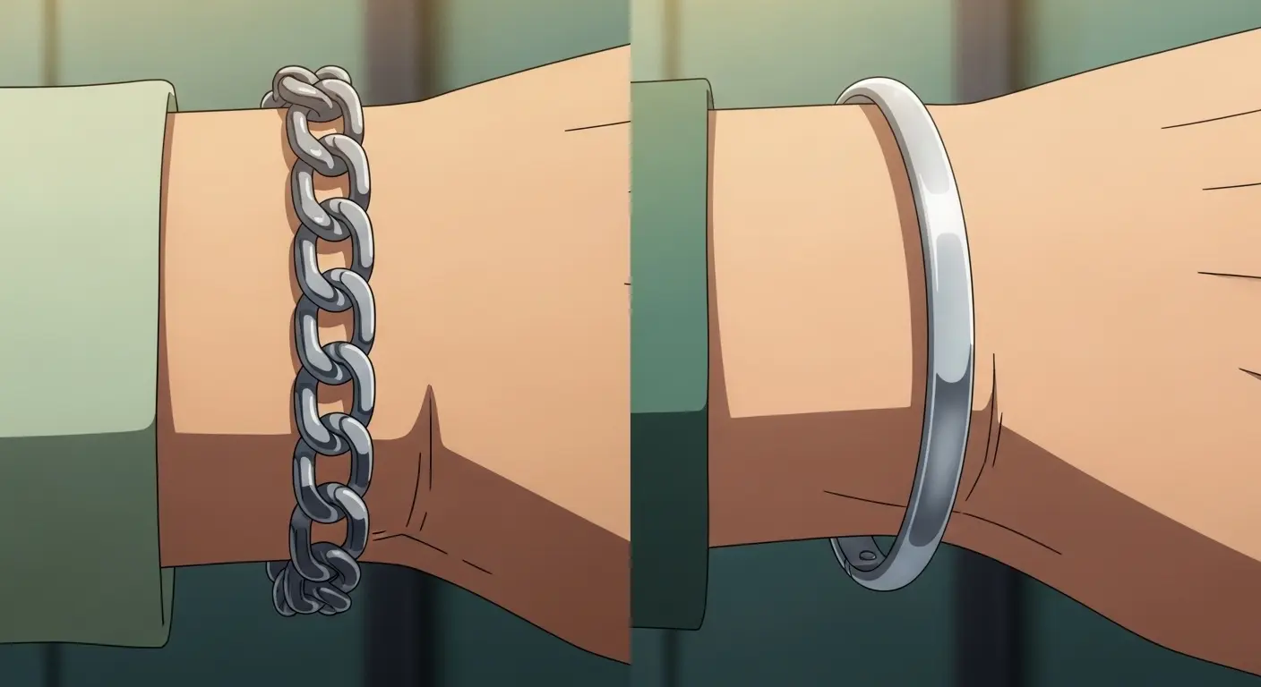 ブレスレットとバングルの比較