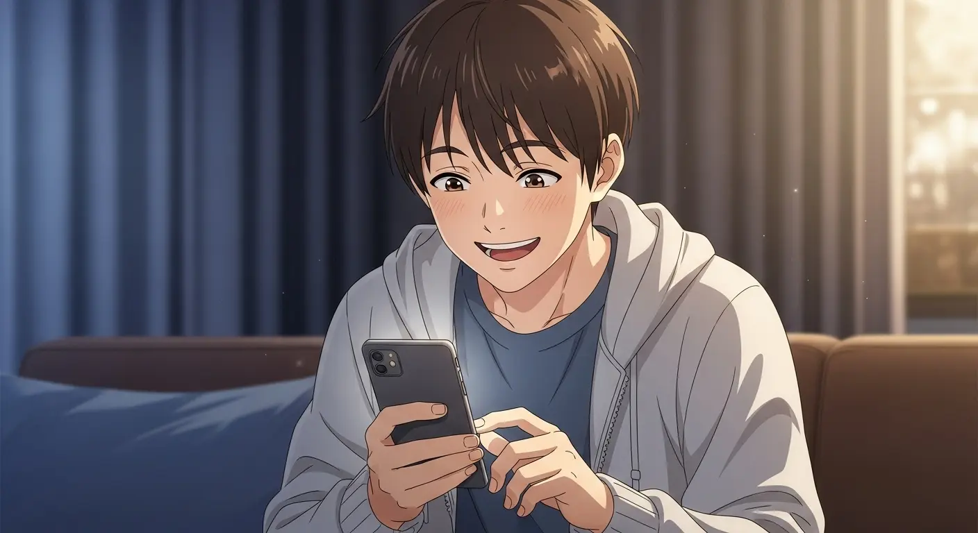 誘われて喜ぶ男性