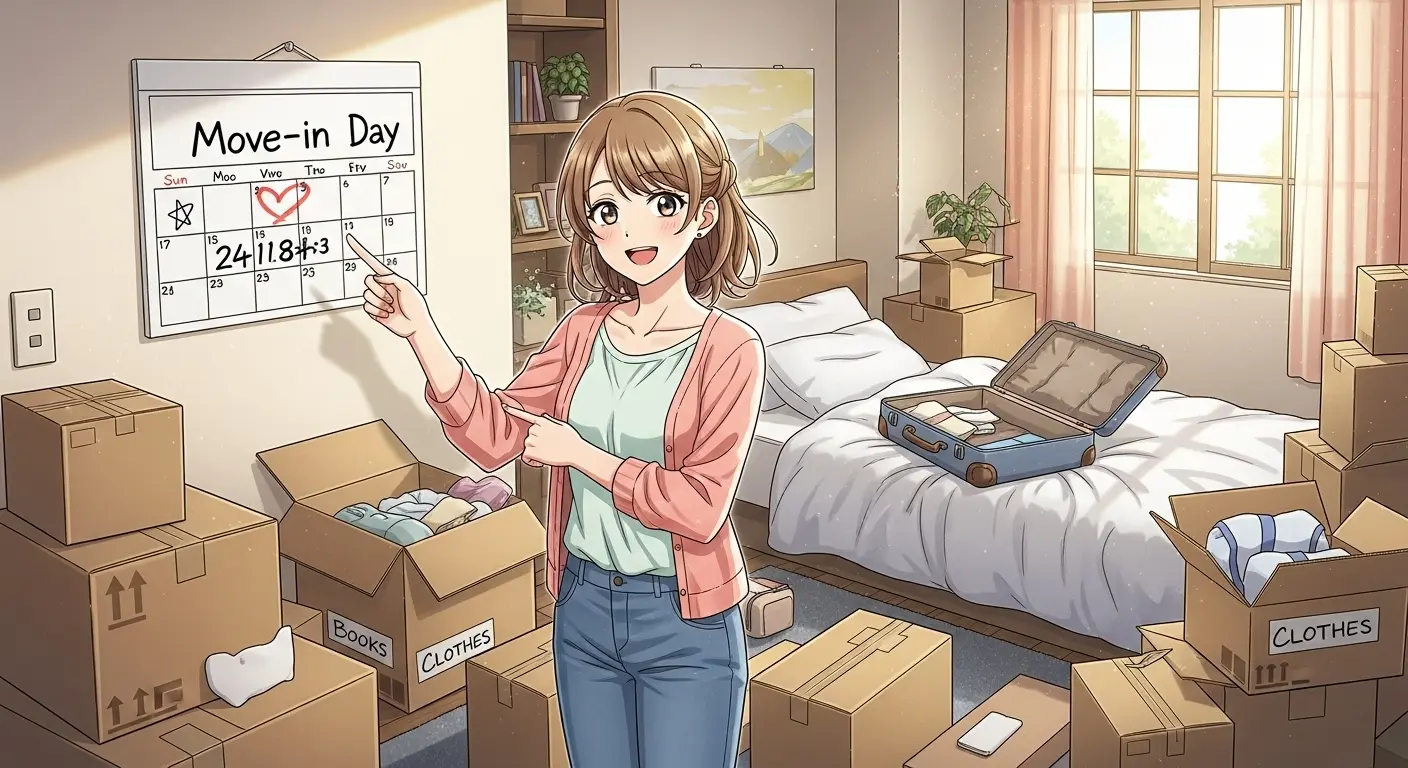 一人暮らしの準備をする女性