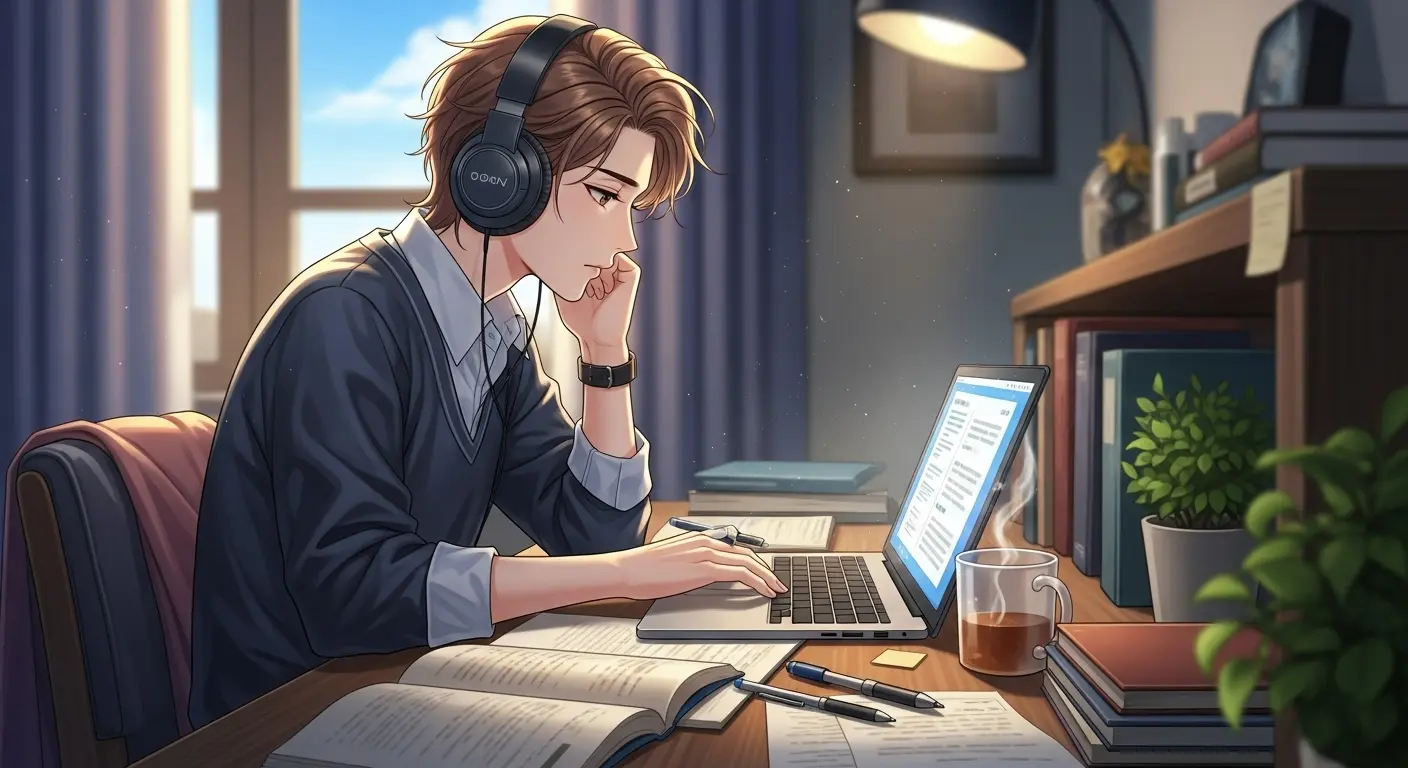 実家で仕事や勉強をする人
