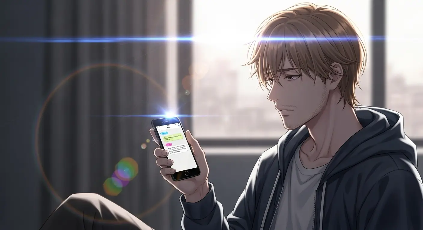 普段からLINEをあまり使わない男性