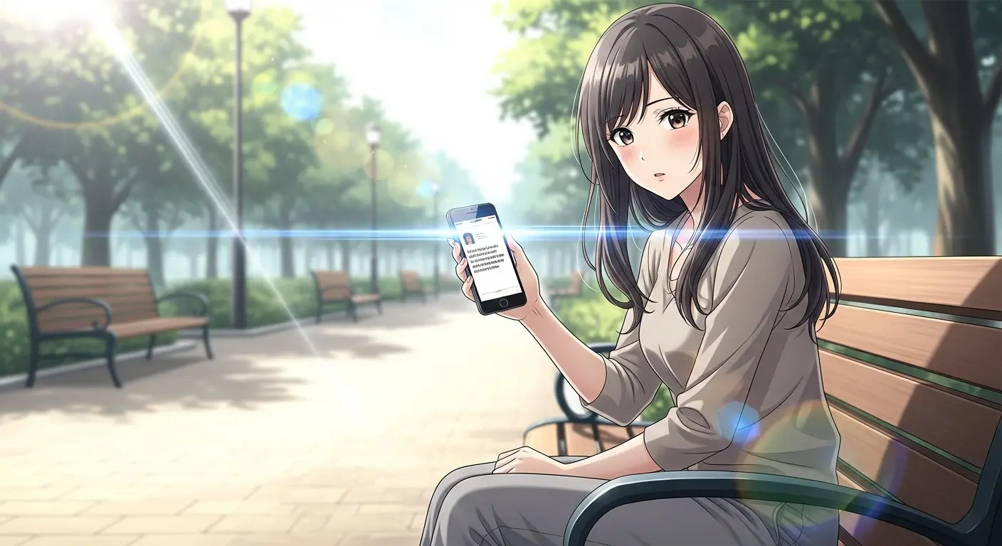 返信が遅いが確実に返信する女性