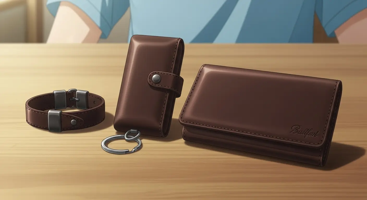レザーブレスレットと財布のセット